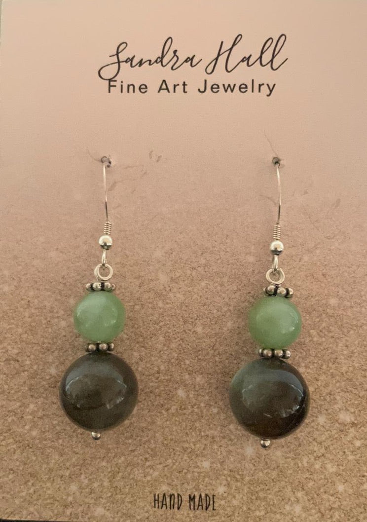 Labradorite, Aventurine and Sterling Silver 925.