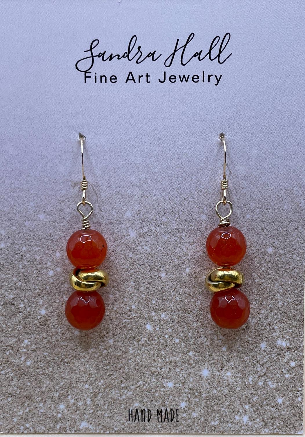 Carnelian and Gold-Filled.